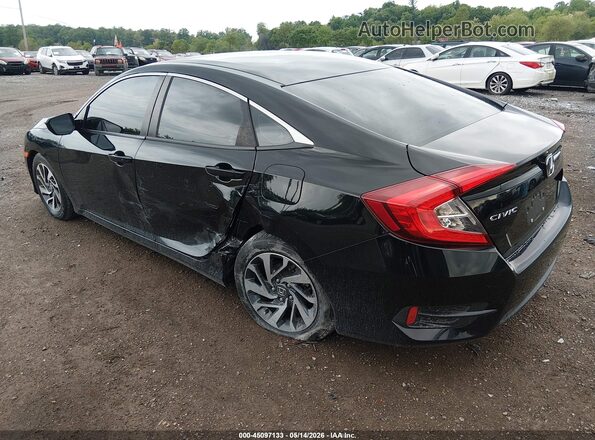 2HGFC2F87GH504076 2016 HONDA CIVIC Black Rear left
