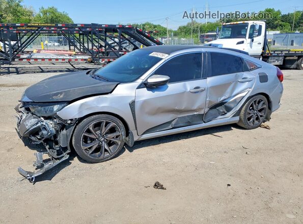 2HGFC2F87KH562858 2019 HONDA CIVIC Silver Передня ліва чверть