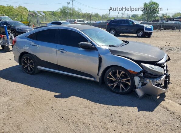 2HGFC2F87KH562858 2019 HONDA CIVIC Silver Передня права чверть
