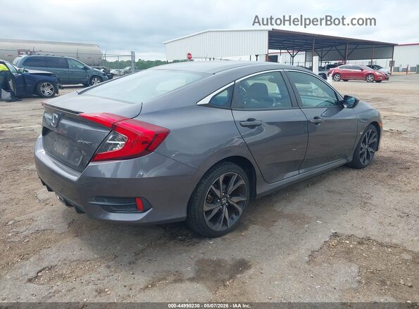 2HGFC2F87KH563413 2019 HONDA CIVIC Gray Tył prawy