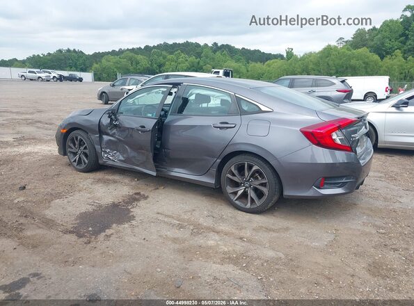 2HGFC2F87KH563413 2019 HONDA CIVIC Gray Tył lewy