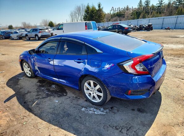 2HGFC2F87MH007234 2021 HONDA CIVIC Blue Trasero izquierdo