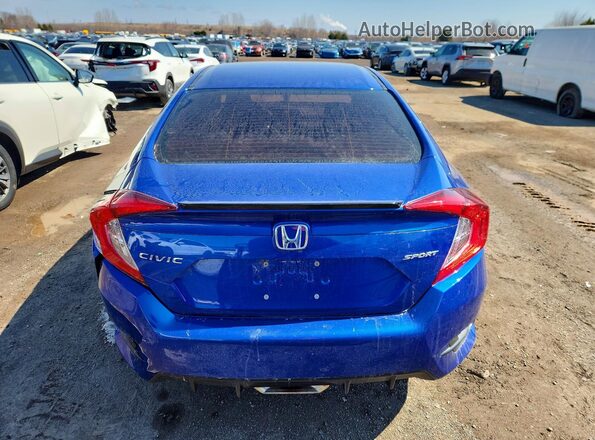 2HGFC2F87MH007234 2021 HONDA CIVIC Blue Vista trasera