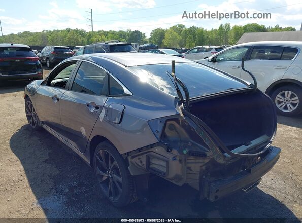 2HGFC2F89KH503925 2019 HONDA CIVIC Gray Tył lewy