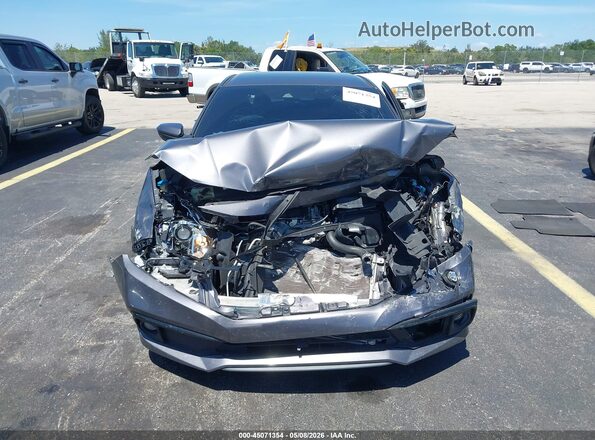 2HGFC2F89KH606682 2019 HONDA CIVIC Серый Вид щитка приборов