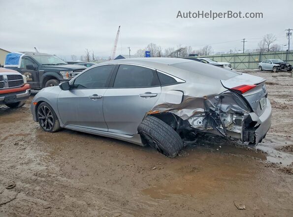 2HGFC2F89MH531503 2021 HONDA CIVIC Серебряный Задняя левая четверть