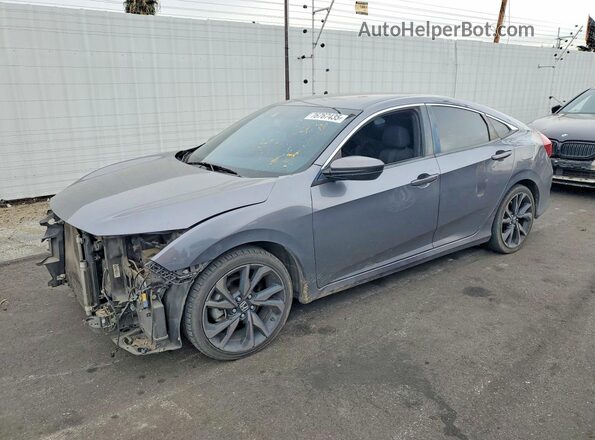 2HGFC2F8XLH537535 2020 HONDA CIVIC Gray Передня ліва чверть