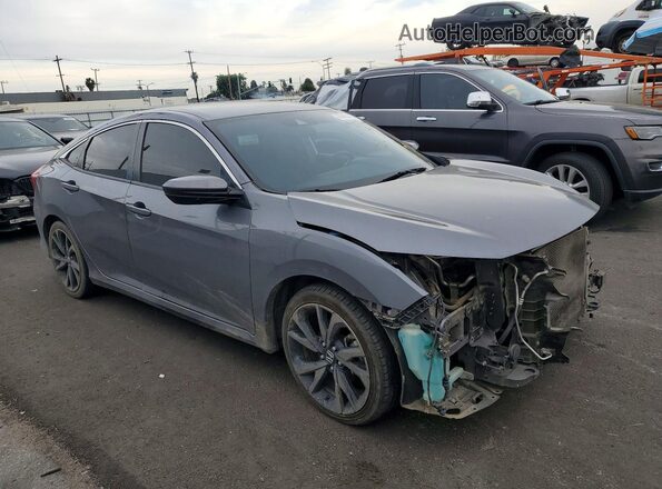 2HGFC2F8XLH537535 2020 HONDA CIVIC Gray Передня права чверть