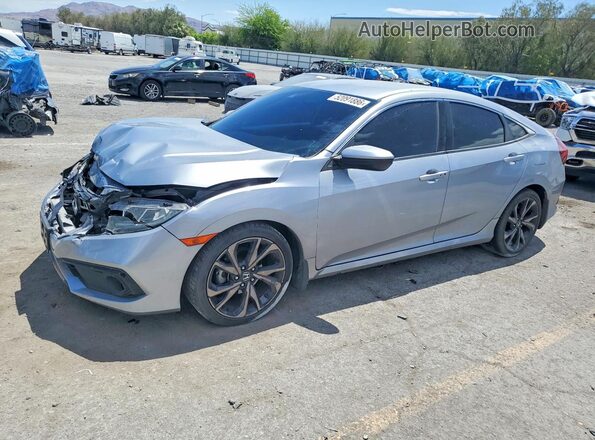 2HGFC2F8XLH559261 2020 HONDA CIVIC Silver Передня ліва чверть