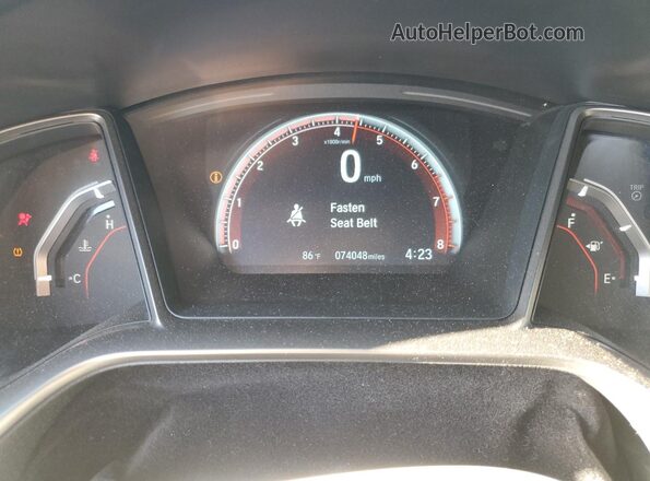 2HGFC3A50HH754098 2017 HONDA CIVIC White Widok zestawu wskaźników