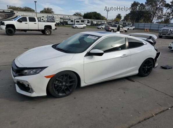 2HGFC3A53JH755185 2018 HONDA CIVIC White Передня ліва чверть