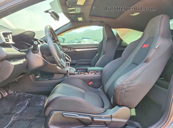 2HGFC3A54HH750720 2017 HONDA CIVIC Серый Вид салона спереди