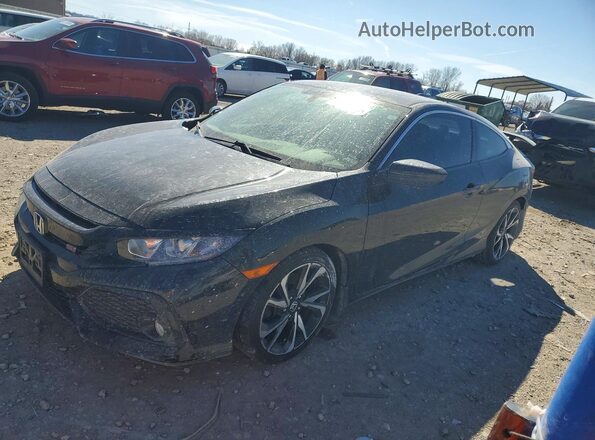 2HGFC3A54JH757902 2018 HONDA CIVIC Черный Передняя левая четверть