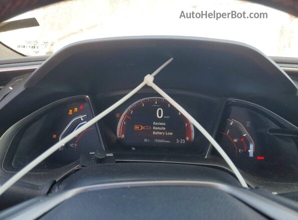2HGFC3A54JH757902 2018 HONDA CIVIC Черный Вид щитка приборов