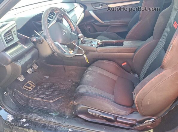 2HGFC3A54JH757902 2018 HONDA CIVIC Черный Вид салона спереди