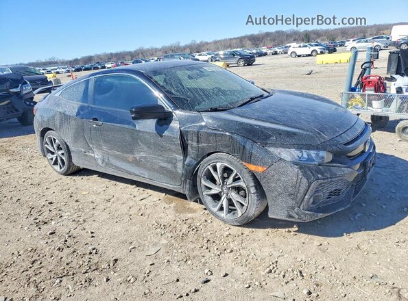 2HGFC3A54JH757902 2018 HONDA CIVIC Черный Передняя правая четверть