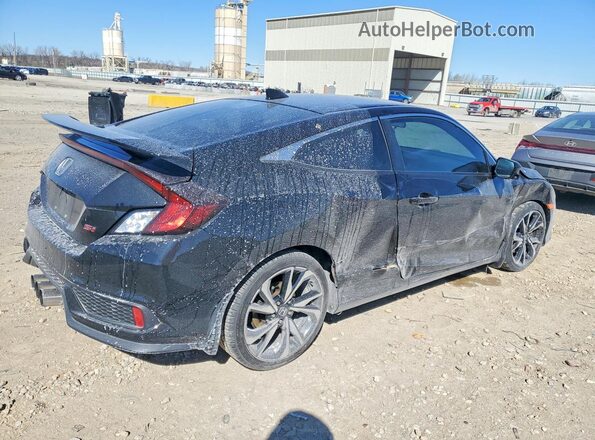 2HGFC3A54JH757902 2018 HONDA CIVIC Черный Задняя правая четверть