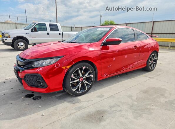 2HGFC3A56HH750279 2017 HONDA CIVIC Red წინა მარცხენა ხედი სამი მეოთხედიდან