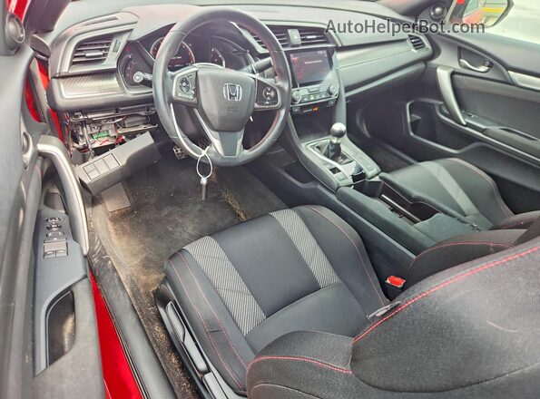 2HGFC3A56HH750279 2017 HONDA CIVIC Red წინა პანელის ხედი