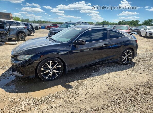 2HGFC3A58JH755652 2018 HONDA CIVIC Black Przód lewy