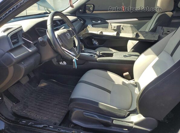 2HGFC3B30JH356604 2018 HONDA CIVIC Черный Вид салона спереди