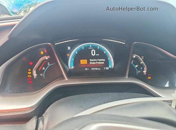 2HGFC3B31GH351520 2016 HONDA CIVIC Серый Вид щитка приборов
