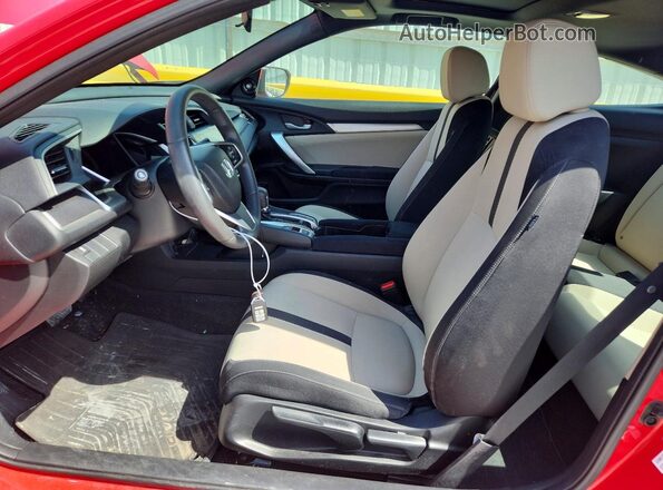2HGFC3B31GH355356 2016 HONDA CIVIC Red Widok wnętrza z przodu