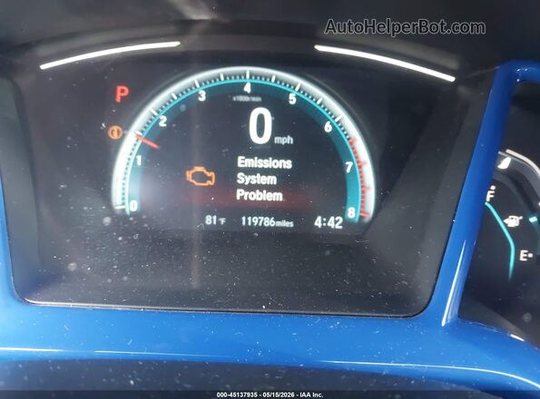 2HGFC3B36HH360554 2017 HONDA CIVIC Gray Widok tylnych siedzeń