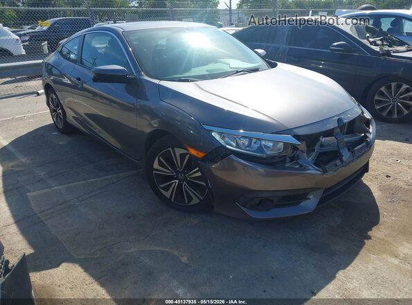 2HGFC3B36HH360554 2017 HONDA CIVIC Gray Przód prawy