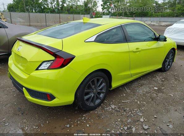2HGFC3B37KH350123 2019 HONDA CIVIC Желтый Задняя правая четверть
