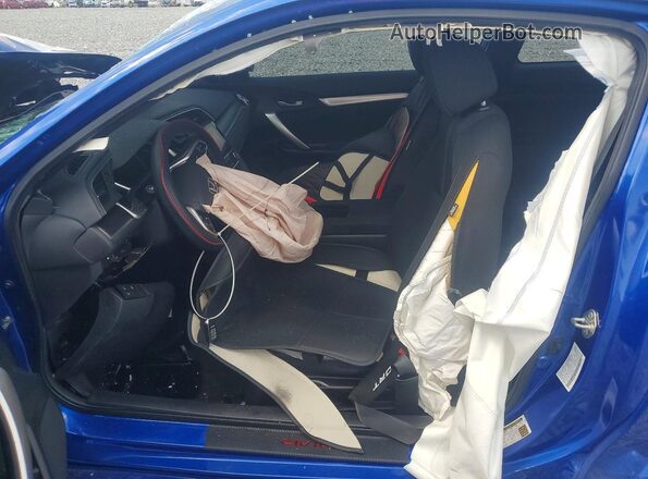 2HGFC3B39KH355369 2019 HONDA CIVIC Blue Вид салону спереду