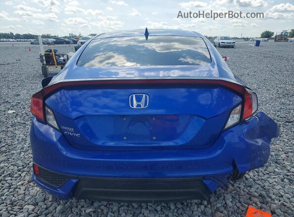 2HGFC3B39KH355369 2019 HONDA CIVIC Blue Вид ззаду