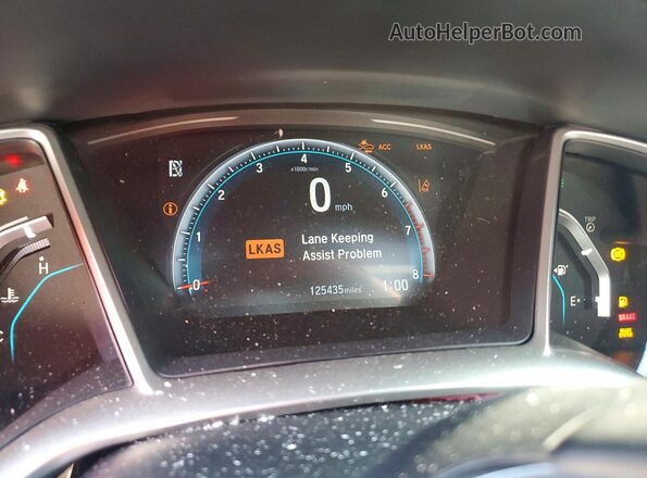 2HGFC3B39KH355369 2019 HONDA CIVIC Blue Вид щитка приладів