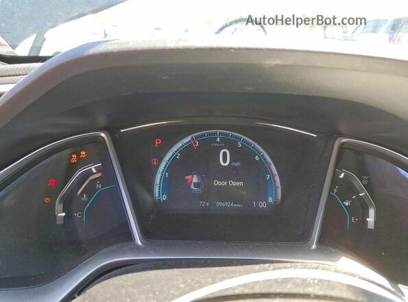 2HGFC3B73JH356745 2018 HONDA CIVIC Black Instrument cluster view