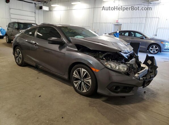 2HGFC3B74HH351032 2017 HONDA CIVIC Серый Передняя правая четверть