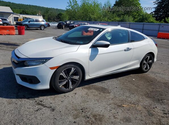 2HGFC3B97GH355060 2016 HONDA CIVIC White წინა მარცხენა ხედი სამი მეოთხედიდან