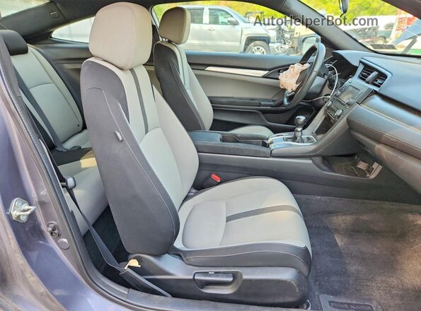 2HGFC4A57JH300460 2018 HONDA CIVIC Gray Rear seats view