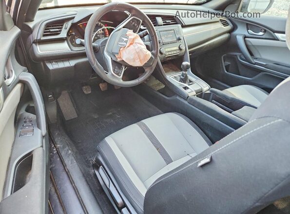 2HGFC4A57JH300460 2018 HONDA CIVIC Gray Dashboard view