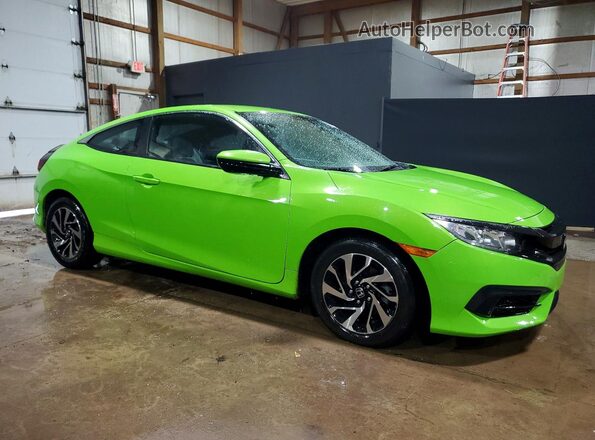 2HGFC4A59JH307653 2018 HONDA CIVIC Зеленый Передняя правая четверть