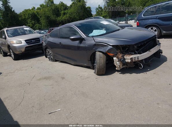 2HGFC4B01JH307309 2018 HONDA CIVIC Серый Передняя правая четверть