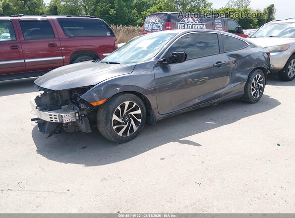 2HGFC4B01JH307309 2018 HONDA CIVIC Серый Передняя левая четверть