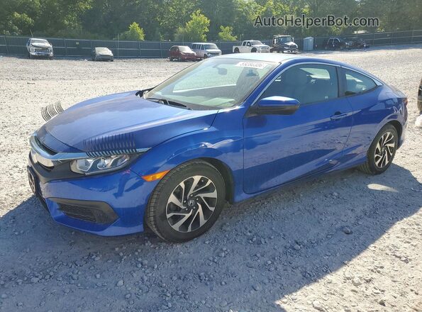2HGFC4B04GH312433 2016 HONDA CIVIC Blue Vista tres cuartos delantera izquierda
