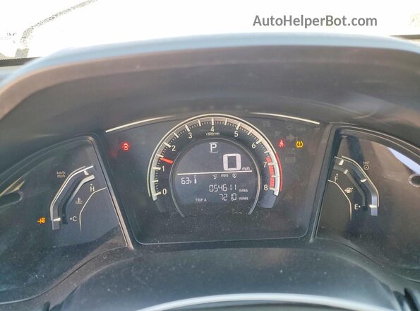 2HGFC4B04GH312433 2016 HONDA CIVIC Blue Vista del cuadro de instrumentos