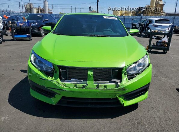 2HGFC4B08GH304822 2016 HONDA CIVIC Green Вид спереду