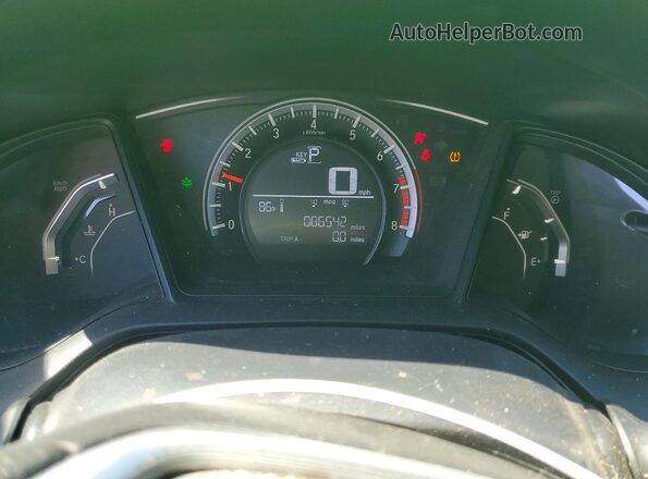 2HGFC4B08GH304822 2016 HONDA CIVIC Green Вид щитка приладів
