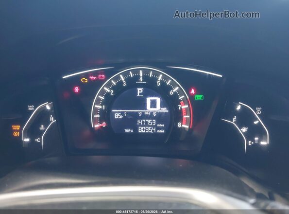 2HGFC4B08GH305596 2016 HONDA CIVIC White უკანა სავარძლების ხედი