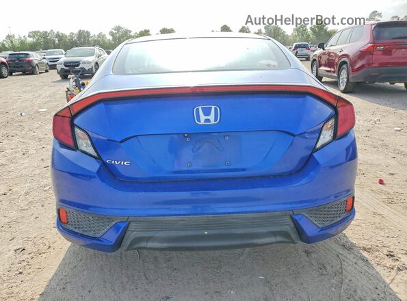 2HGFC4B50HH307436 2017 HONDA CIVIC Blue უკანა ხედი