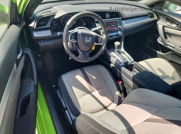 2HGFC4B51GH309792 2016 HONDA CIVIC Зеленый Вид панели приборов