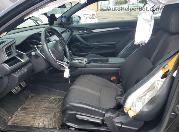 2HGFC4B80LH302997 2020 HONDA CIVIC Черный Вид салона спереди