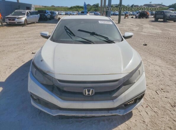 2HGFC4B87LH300695 2020 HONDA CIVIC Белый Вид спереди